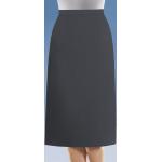 Anthrazitfarbene Unifarbene Maxi Taft-Röcke mit Reißverschluss aus Wolle für Damen Größe XXL für den für den Winter 
