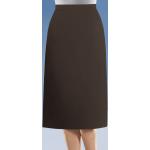 Dunkelbraune Unifarbene Maxi Taft-Röcke mit Reißverschluss aus Wolle für Damen Größe XXL für den für den Winter 