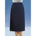 Marineblaue Unifarbene Maxi Taft-Röcke mit Reißverschluss aus Wolle für Damen Größe XXL für den für den Winter 