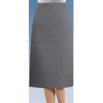 Graue Unifarbene Maxi Taft-Röcke mit Reißverschluss aus Wolle für Damen Größe XXL für den für den Winter 