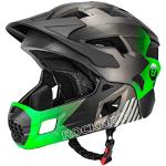 ROCKBROS Kinderhelm Integriert Fahrradhelm Kinder Jugend Fullface Helm mit Abnehmbarem Kinnschutz BMX MTB Downhill Helm S 48-53cm M 53-58cm