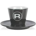Dunkelgraue Runde Espressobecher 160 ml mit Kaffee-Motiv 