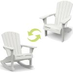 Reduzierte Weiße Keter Adirondack Chairs aus Polyrattan 