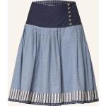 Hellblaue Leinenröcke aus Baumwolle für Damen Größe S 