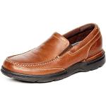 Braune Business Rockport Slip-on Sneaker mit Schnürsenkel aus Leder für Herren Größe 47,5 
