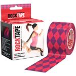 RockTape Unisex Std Rocktape Kinesiologie 2 Zoll Rollen Unterst tzung Tape Pink Garmin, Argyle-Rosa, 5cm x 5m Roll EU