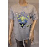 Rocxygen ' M ' T-Shirt Shirt Sportshirt ' grau mit Print ' kurzarm