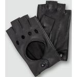 Marineblaue Roeckl Fingerlose Handschuhe & Halbfinger-Handschuhe mit Cutwork aus Nappaleder für Damen Größe 7.5 