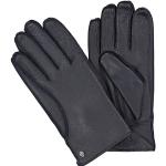 Blaue Gefütterte Handschuhe aus Leder für Herren Größe 8.5 
