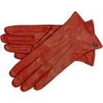Rote Roeckl Lederhandschuhe aus Leder für Damen Größe 7.5 