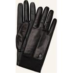 Schwarze Roeckl Gefütterte Handschuhe aus Glattleder für Damen Größe 7.5 für den für den Winter 