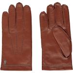 Sandfarbene Gesteppte Elegante Gefütterte Handschuhe aus Leder für Herren Größe 8 