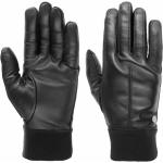Schwarze Roeckl Touchscreen-Handschuhe aus Leder für Herren Größe 9.5 