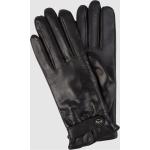 Schwarze Roeckl Touchscreen-Handschuhe aus Leder für Damen Größe 6.5 