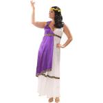 Cremefarbene Buttinette Römer-Kostüme aus Satin für Damen Größe L 