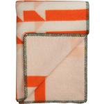 Orange Moderne Røros Tweed Wolldecken & Plaids aus Wolle 135x200 