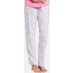 Graue Rösch Pyjamahosen lang aus Baumwolle trocknergeeignet für Damen Größe XL 1-teilig 