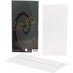 Weiße Rössler Papier Klappkarten & Faltkarten DIN lang aus Papier 10-teilig 