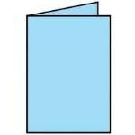 Reduzierte Himmelblaue Rössler Papier Klappkarten & Faltkarten DIN A6 5-teilig 