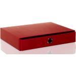 Rote Rössler Papier S.O.H.O Schubladenboxen DIN A4 aus Papier stapelbar 