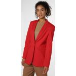 Reduzierte Rote Unifarbene Business Rofa Longblazer aus Jersey für Damen Größe XS 