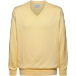Gelbe Unifarbene Roger Kent Herrensweatshirts aus Kunstfaser Übergrößen 