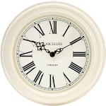 Roger Lascelles Uhr, Metall, 32 x 5 x 32 cm, cremefarben