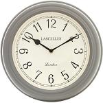 Roger Lascelles Uhr, Metall, grau, 32 x 5 x 32 cm