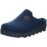 Reduzierte Cobaltblaue Rohde Damenpantoffeln & Damenschlappen in Breitweite aus Filz mit herausnehmbarem Fußbett Größe 41 