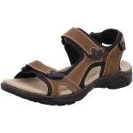 Braune Rohde Outdoor-Sandalen mit Klettverschluss aus Leder für Herren Größe 43 für den für den Sommer 