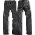 Reduzierte Schwarze ROKKER Stonewashed Jeans mit Reißverschluss aus Baumwolle für Damen Größe 6 XL 