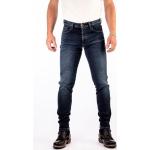 Blaue ROKKER Slim Fit Jeans aus Denim für Herren Größe L Tall Weite 26, Länge 34 
