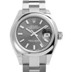Rolex Lady Oyster Perpetual 279160, Strichindizes, 2021, Sehr Gut, Gehäuse Stahl, Band: Stahl