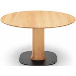Hellbraune Rolf Benz Runde Design Tische gebeizt aus Massivholz 
