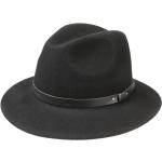 Schwarze Lierys Outdoorhüte aus Leder für Herren Größe XL 