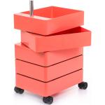 Pinke Magis Rollcontainer aus Kunststoff mit Schublade 