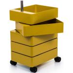 Gelbe Magis Rollcontainer aus Kunststoff mit Schublade 