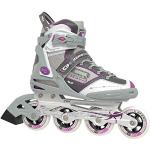 Roller Derby AERIO q-60 Damen Inline Skates, Mädchen Unisex Damen Herren Jungen, Grey/White/Purple