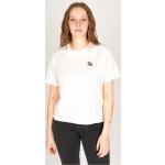 Offwhitefarbene Skater IRIEDAILY Bio T-Shirts aus Baumwolle für Damen Größe L 