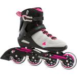Rollerblade Inline Skates Sirio 90 (Rollen: 90mm/84A, Kugellager: SG7) hellgrau/pink Damen