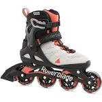 Rollerblade Macroblade 80 Women's Adult Fitness Inline Skate, Grey and Coral, Performance Inline Skates