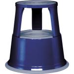 Reduzierte Blaue Runde Arbeitshocker pulverbeschichtet mit Rollen Breite 0-50cm, Höhe 0-50cm, Tiefe 0-50cm 