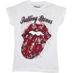 Weiße Rolling Stones Damenfanshirts Größe S 