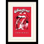 1art1 Rolling Stones Poster mit Rahmen mit Rahmen 30x40 