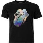 Schwarze Rolling Stones Rundhals-Ausschnitt Herrenbandshirts aus Baumwolle Größe XXL 