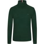 Reduzierte Grüne Tommy Hilfiger Rollkragen Kaschmir-Pullover aus Baumwolle maschinenwaschbar für Herren Größe XL für den für den Herbst 