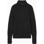 Schwarze Elegante COS Rollkragen Kaschmir-Pullover aus Wolle für Damen Größe XS 