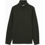Khakifarbene COS Nachhaltige Rollkragen Kaschmir-Pullover aus Wolle für Herren Größe XS für den für den Herbst 