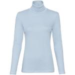 Blaue Langärmelige Waschbär Bio Nachhaltige Rollkragenshirts für Damen Größe L für den für den Frühling 