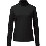 Schwarze Elegante Rollkragen Rollkragenshirts aus Baumwolle für Damen Größe L für den für den Winter 